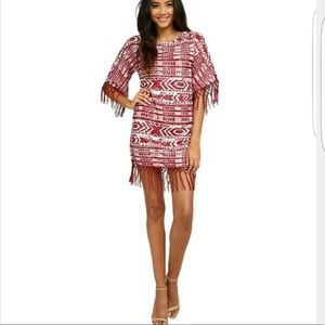 Sam Edelman Cheyenne Fringe Poncho Dress